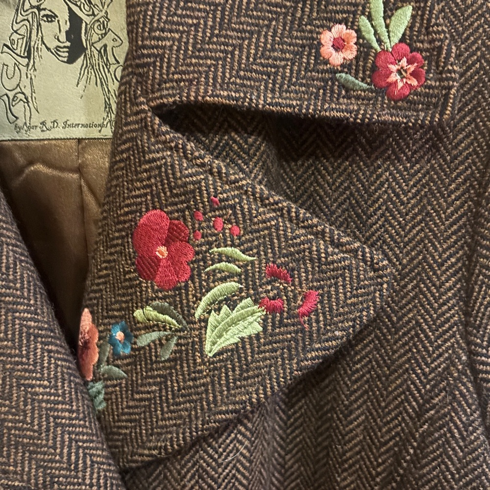 Vintage Herringbone Coat
